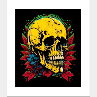 Golden Skull Vintage Posters and Art